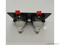 10 x downlight fitting – draaibaar – gu10 – zwart – ip20 – ep-2 - afbeelding 3 van  5
