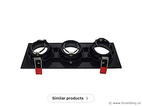 10 x downlight fitting – draaibaar – gu10 – zwart – ip20 – ep-3 - afbeelding 4 van  5