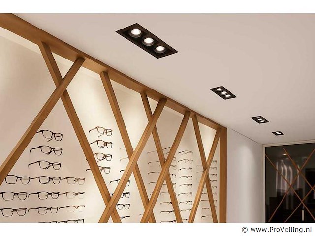 10 x downlight fitting – draaibaar – gu10 – zwart – ip20 – ep-3 - afbeelding 2 van  5