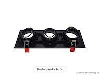 10 x downlight fitting – draaibaar – gu10 – zwart – ip20 – ep-3 - afbeelding 4 van  5