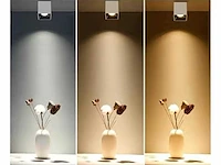 10 x downlight fitting – opbouwarmatuur – gu10 – vierkant – wit/bruin - afbeelding 2 van  4