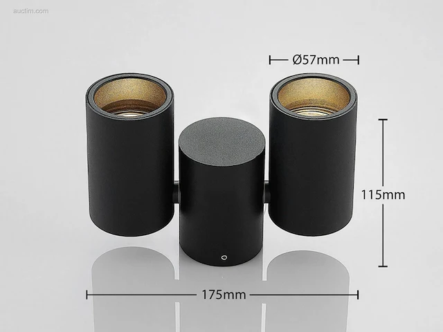 10 x gt gu10 kantelbare spots zwart - afbeelding 2 van  6