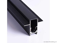10 x inbouw magnetische rail – 20mm – 48v – 3 meter – zwart - afbeelding 2 van  5