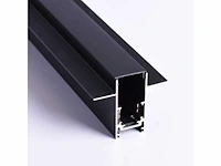 10 x inbouw magnetische rail – 20mm – 48v – 3 meter – zwart - afbeelding 2 van  5