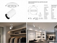 10 x inbouw monopoint rail adapter – wit - recessed monopoint - afbeelding 1 van  1