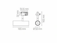 10 x intec led rocket surface zwart - afbeelding 2 van  6