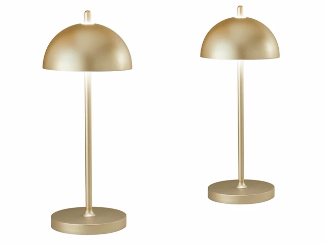 10 x intec party oplaadbare design lampen goud - afbeelding 2 van  5