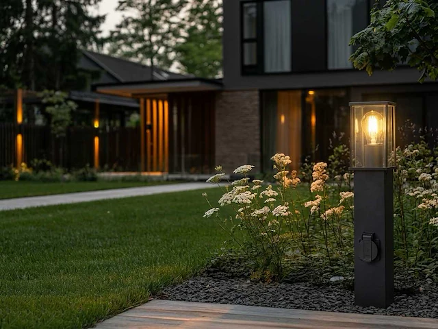 10 x keni 50 buiten lamp schuko zwart - afbeelding 9 van  9