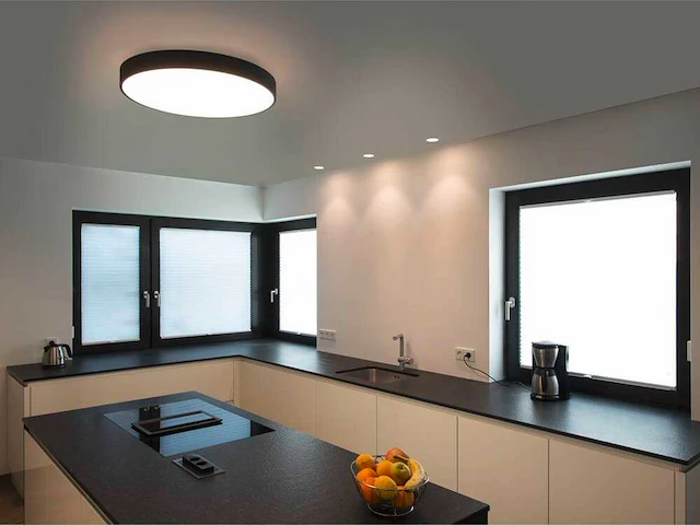 10 x kiio 36 watt plafond led lamp zwart - afbeelding 2 van  7
