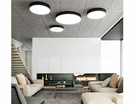 10 x kiio 36 watt plafond led lamp zwart - afbeelding 7 van  7