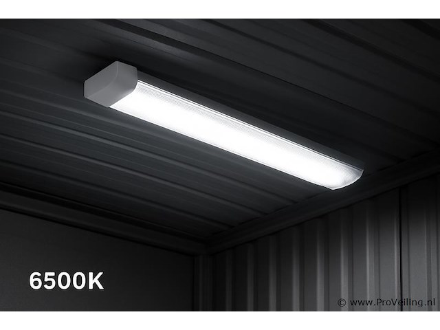 10 x led-batten met lens – 120w – 120cm – 6500k koud wit – tetra-lens - afbeelding 1 van  5