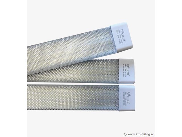 10 x led-batten met lens – 120w – 120cm – 6500k koud wit – tetra-lens - afbeelding 5 van  5