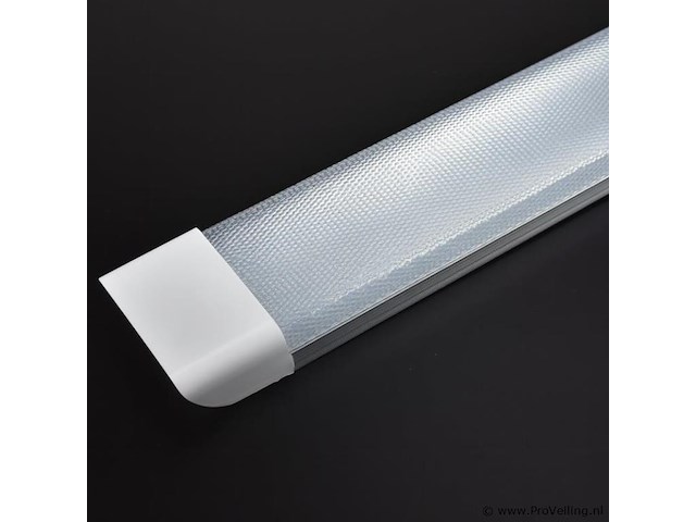 10 x led-batten met lens – 120w – 120cm – 6500k koud wit – tetra-lens - afbeelding 2 van  5