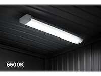 10 x led-batten met lens – 120w – 120cm – 6500k koud wit – tetra-lens