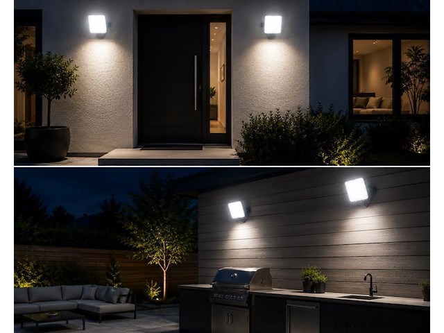 10 x led frameless floodlight 100w – 6400k koud wit – ip66 – pegasus-100 - afbeelding 3 van  5