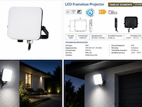 10 x led frameless floodlight 20w – 6400k koud wit – ip66 – pegasus-20 - afbeelding 5 van  5