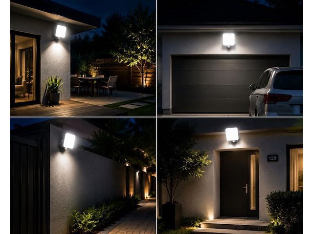 10 x led frameless floodlight 30w – 6400k koud wit – ip66 – pegasus-30 - afbeelding 3 van  5