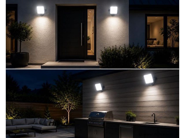 10 x led frameless floodlight 50w – 6400k koud wit – ip66 – pegasus-50 - afbeelding 3 van  5