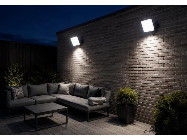10 x led frameless floodlight 50w – 6400k koud wit – ip66 – pegasus-50 - afbeelding 1 van  5