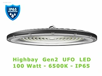 10 x led highbay pro line slim 100 watt