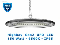 10 x led highbay pro line slim 100 watt