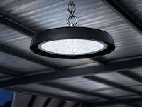 10 x led highbay ufo – 100w – 6400k koud wit – ip65 – agora-100 - afbeelding 1 van  5