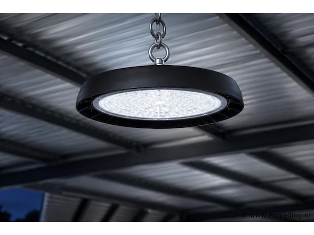 10 x led highbay ufo – 100w – 6400k koud wit – ip65 – agora-100 - afbeelding 1 van  5