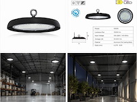 10 x led highbay ufo – 100w – 6400k koud wit – ip65 – agora-100 - afbeelding 5 van  5
