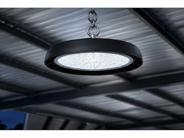 10 x led highbay ufo – 100w – 6400k koud wit – ip65 – agora-100 - afbeelding 1 van  10