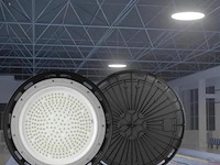 10 x led highbay ufo – 135w – 6500k koud wit – ip65 – agree-135 - afbeelding 1 van  5