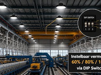 10 x led highbay ufo pro 150w – instelbaar 60% / 80% / 100% – 6500k – web-150 - afbeelding 2 van  6