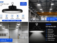10 x led highbay ufo pro 200w – instelbaar 60% / 80% / 100% – 6500k – web-200 - afbeelding 6 van  6