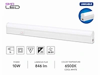 10 x led onderbouw lamp 10w – 6400k koud wit - wit – 90cm – ip20 – sigma-10