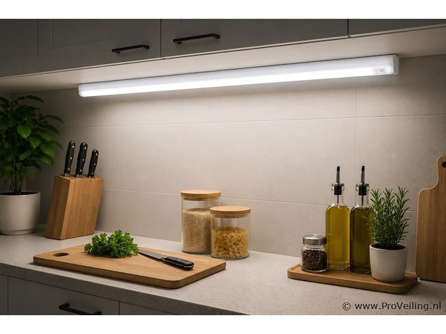 10 x led onderbouw lamp 14w – 6400k koud wit - wit – 120cm – ip20 – sigma-14 - afbeelding 3 van  5