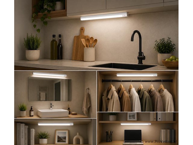 10 x led onderbouw lamp 7w – 6400k koud wit - wit – 60cm – ip20 – sigma-7 - afbeelding 3 van  5