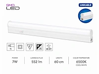 10 x led onderbouw lamp 7w – 6400k koud wit - wit – 60cm – ip20 – sigma-7