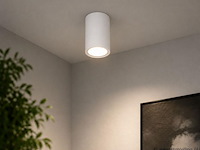 10 x led opbouw spot 5w – 4200k neutraal wit - wit – ip20 – sandra-5/xl - afbeelding 1 van  5
