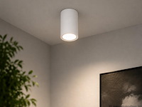 10 x led opbouw spot 5w – 4200k neutraal wit - wit – ip20 – sandra-5/xl - afbeelding 1 van  5