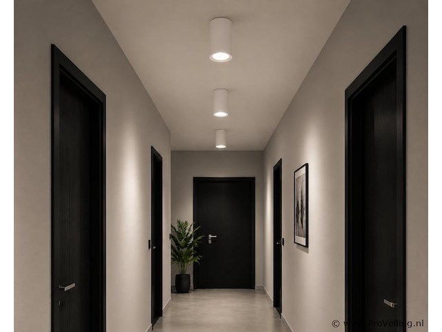 10 x led opbouw spot 5w – 4200k neutraal wit - wit – ip20 – sandra-5/xl - afbeelding 3 van  5