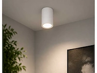 10 x led opbouw spot 5w – 4200k neutraal wit - wit – ip20 – sandra-5/xl