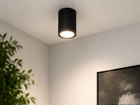 10 x led opbouw spot 5w – 4200k neutraal wit - zwart – ip20 – sandra-5/xl - afbeelding 5 van  5