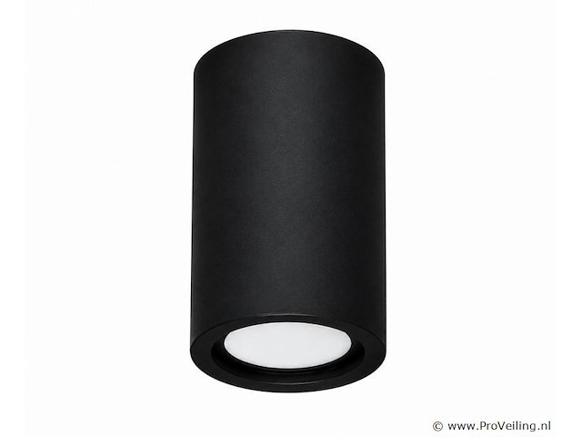 10 x led opbouw spot 5w – 4200k neutraal wit - zwart – ip20 – sandra-5/xl - afbeelding 3 van  5
