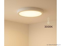 10 x led paneel – rond opbouw – 30w – 3000k warm wit – ip20 - afbeelding 1 van  5