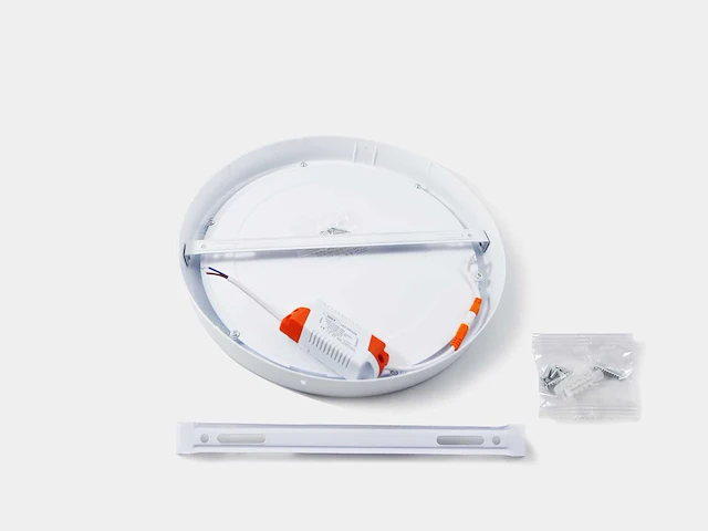 10 x led paneel – rond opbouw – 30w – 3000k warm wit – ip20 - afbeelding 4 van  5