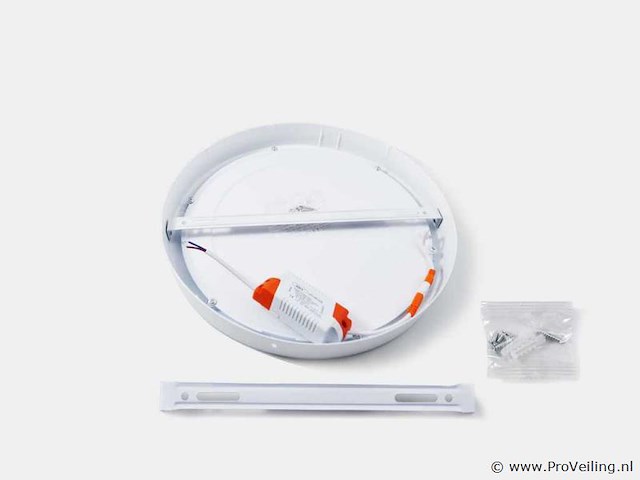 10 x led paneel – rond opbouw – 30w – 6500k koud wit – ip20 - afbeelding 2 van  4