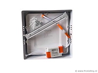 10 x led paneel – vierkant opbouw – 12w – 6500k koud wit – ip20 - afbeelding 2 van  4