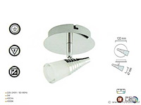 10 x led plafondspot 5w – 4000k neutraal wit – zilver – di02 - afbeelding 4 van  4