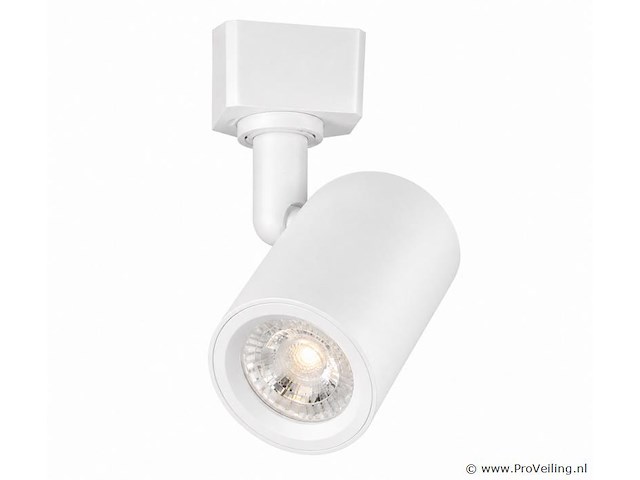 10 x led rail spot 5w – 4200k neutraal wit - wit – ip20 – arizona-5 - afbeelding 1 van  5