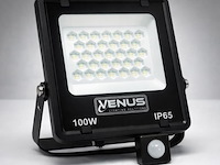 10 x led schijnwerper 100w met bewegingssensor – 6500k koud wit – ip65 – flag-100 - afbeelding 5 van  5