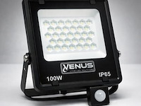 10 x led schijnwerper 100w met bewegingssensor – 6500k koud wit – ip65 – flag-100 - afbeelding 5 van  5